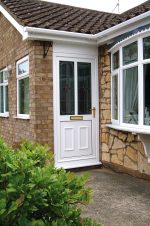 A White uPVC door for a home in Wiltshire.