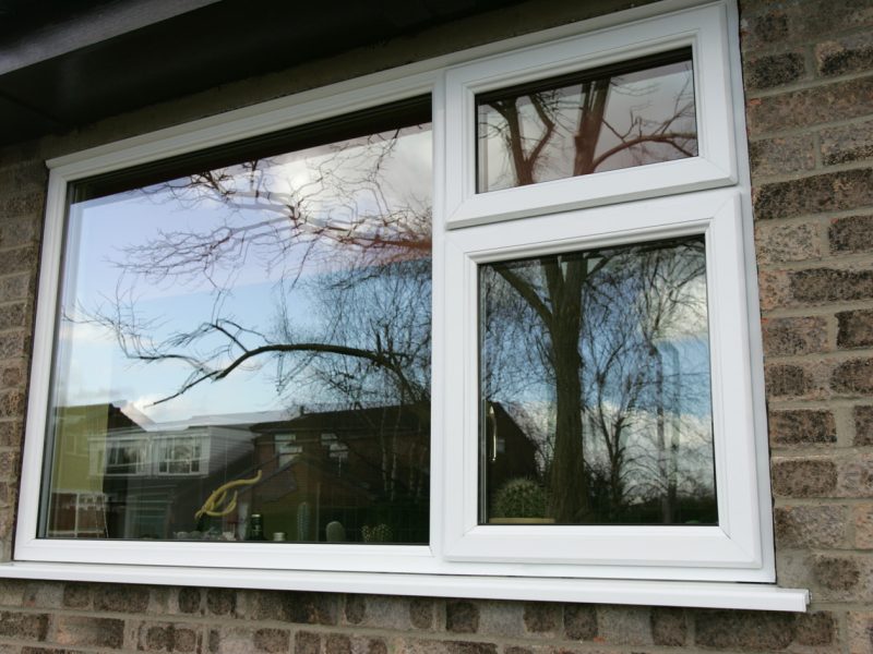 White double glazing windows for a home in Wiltshire.