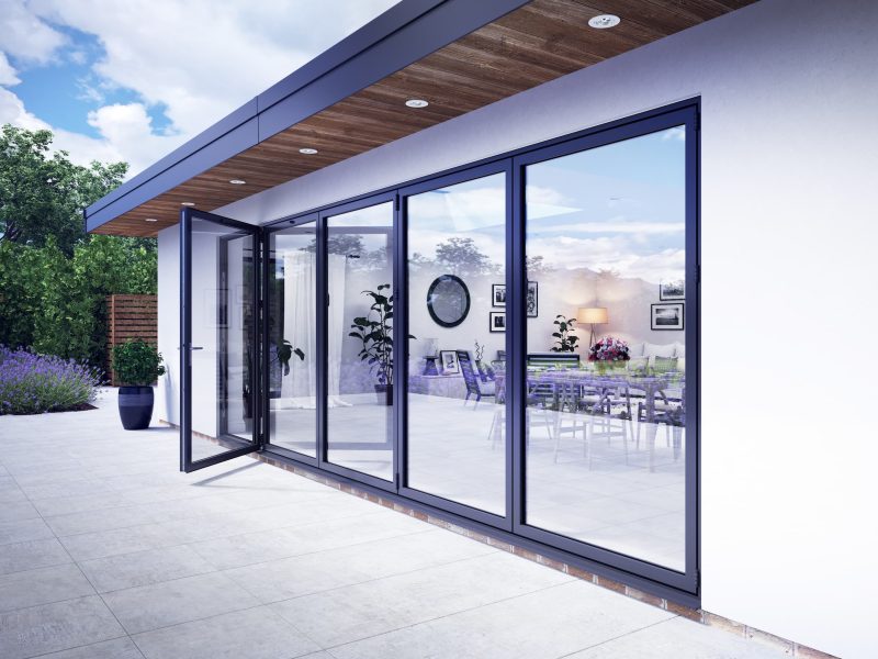 Korniche bifold doors for a home in Swindon.