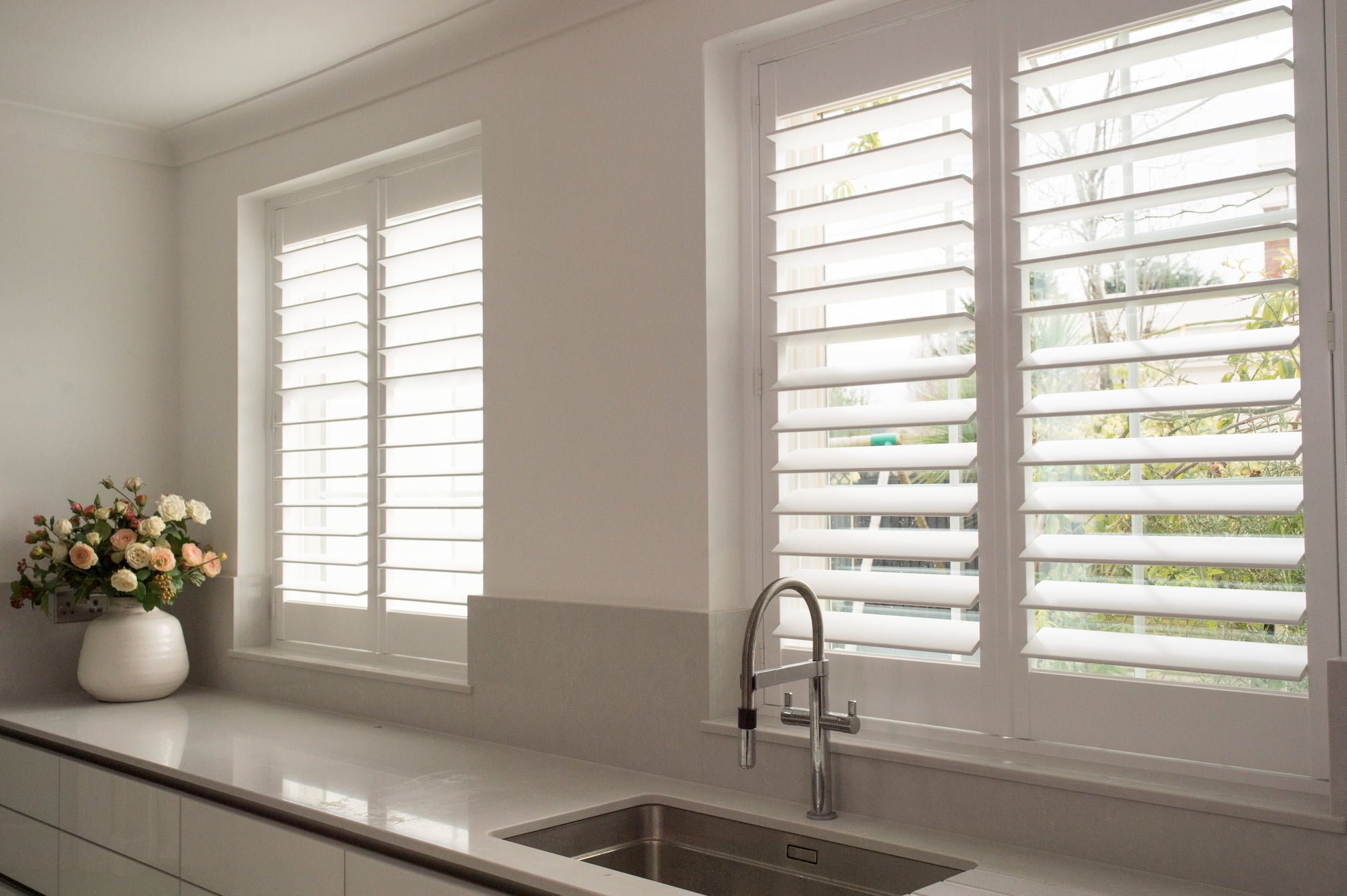 Plantation shutters for a home in Swindon.