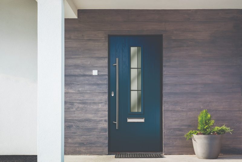 A navy blue Galactic composite front door in Wiltshire.