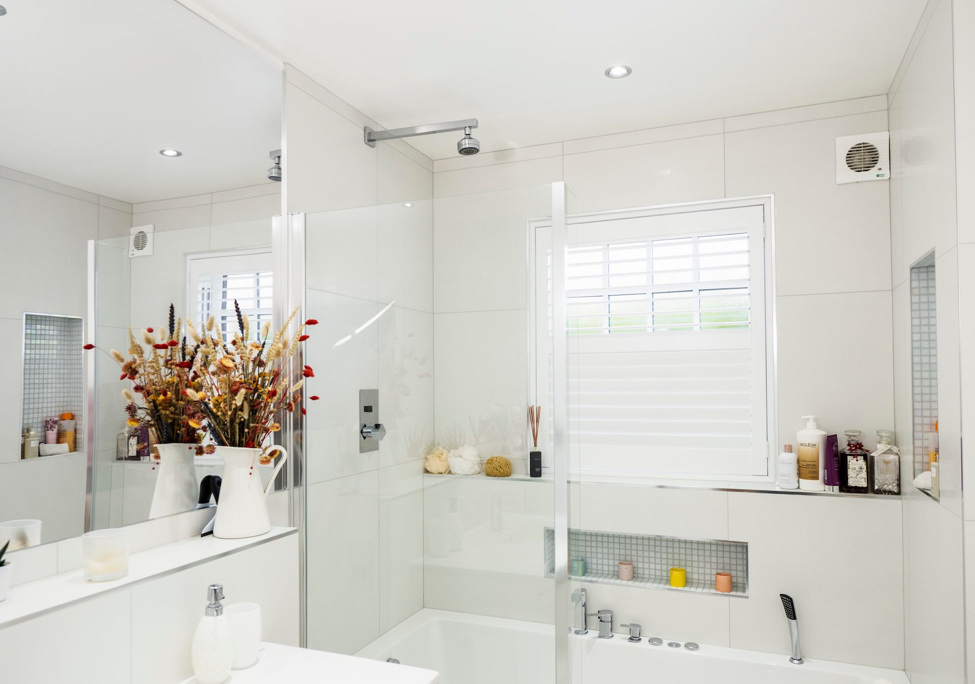 Plantation shutters for a home in Wiltshire.