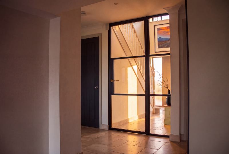 glass partitions by korniche installed for customer in wiltshire