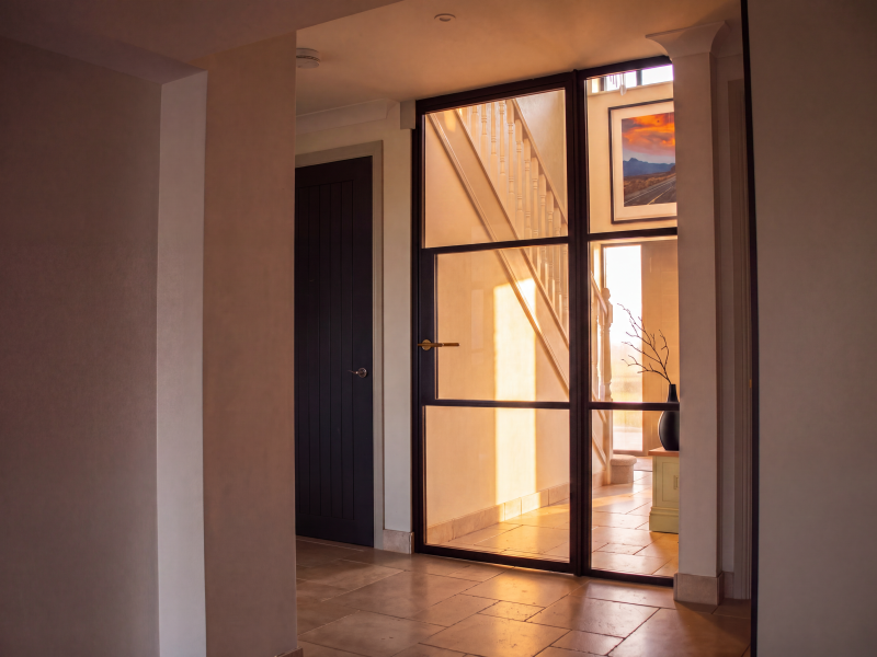glass partitions by korniche installed for customer in wiltshire