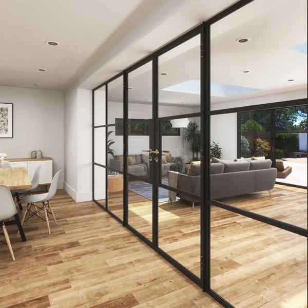 korniche glass partition by wiltshire windows